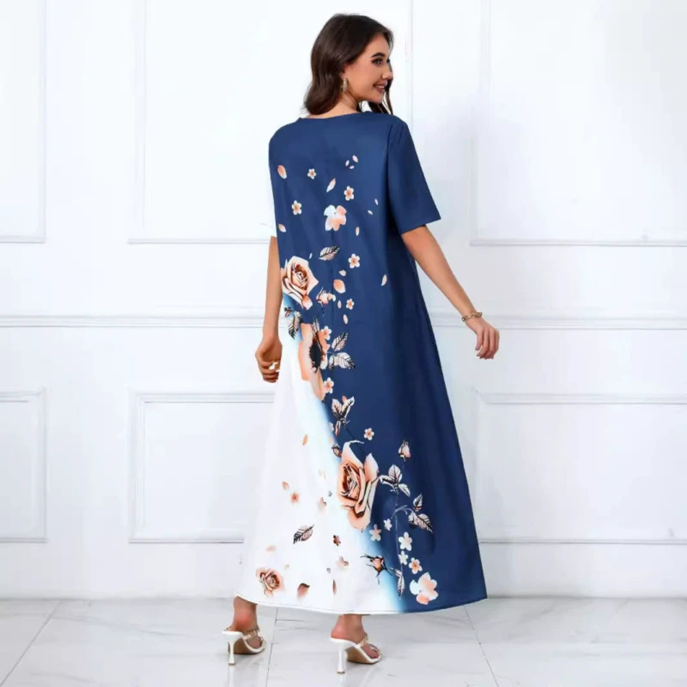 Elegant Casual Printed Maxi Dress Hot Sale